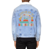 Leveled Up To Big Brother Ba Unisex Sherpa-lined Denim Jacket | Artistshot