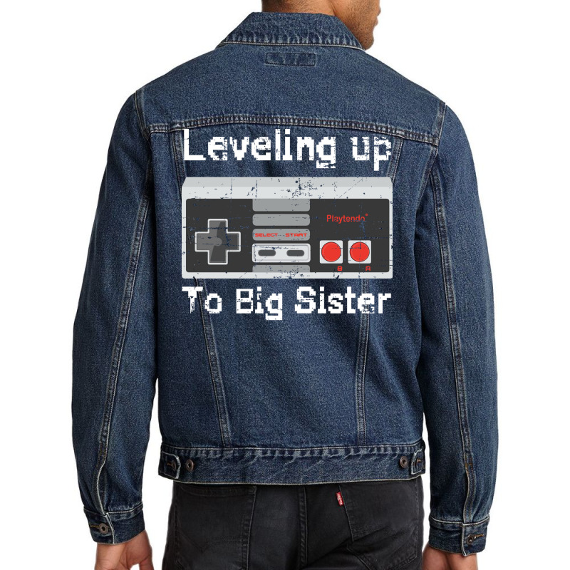 Leveling Up To Big Sister 2 Men Denim Jacket | Artistshot