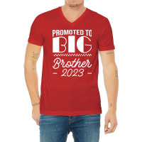 Promoted To Big Brother Sibling Pregnancy Announce V-neck Tee | Artistshot