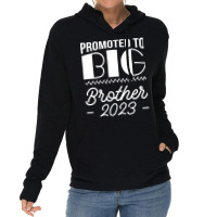 Promoted To Big Brother Sibling Pregnancy Announce Lightweight Hoodie | Artistshot