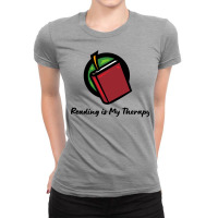 Reading Is My Therapy 2 Ladies Fitted T-shirt | Artistshot