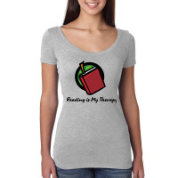 Reading Is My Therapy 2 Women's Triblend Scoop T-shirt | Artistshot