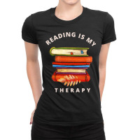 Reading Is My Therapy 13 Ladies Fitted T-shirt | Artistshot