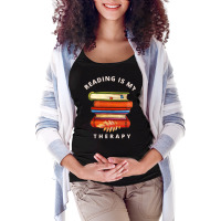 Reading Is My Therapy 13 Maternity Scoop Neck T-shirt | Artistshot