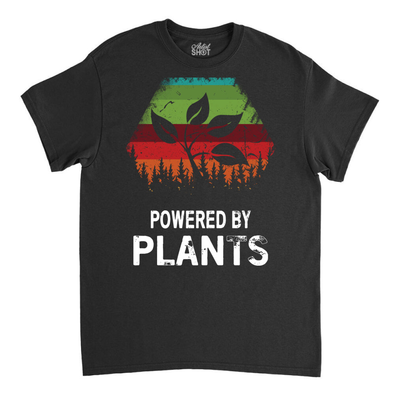 Powered By Plants 80s Classic T-shirt by djonmogaumet1 | Artistshot