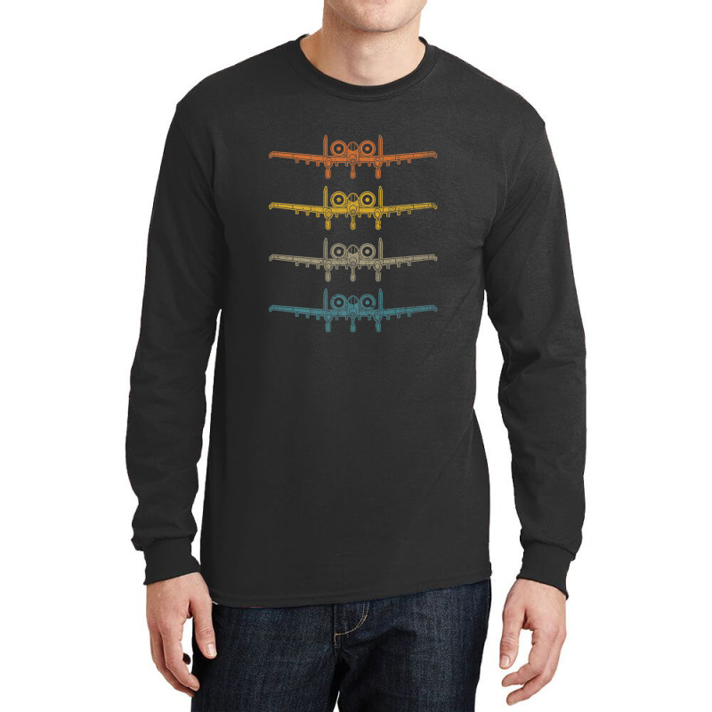 Retro A10 Thunderbolt Long Sleeve Shirts | Artistshot