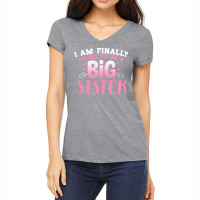 Cute Big Sister To Be Im Finally Going To Be A Big Women's V-neck T-shirt | Artistshot