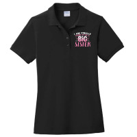 Cute Big Sister To Be Im Finally Going To Be A Big Ladies Polo Shirt | Artistshot