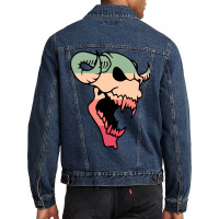 Skull Vintage Color Men Denim Jacket | Artistshot