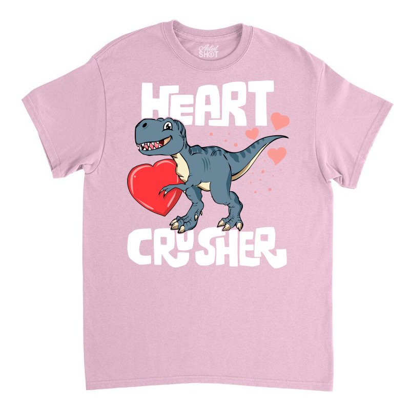 Heart Crusher Valentines Day Trex Dinosaur Kids Classic T-shirt | Artistshot