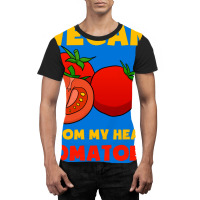 Vegan From My Head Tomatoes Cute Graphic T-shirt | Artistshot