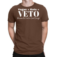 Vegan Keto Veto Aesthetic T-shirt | Artistshot