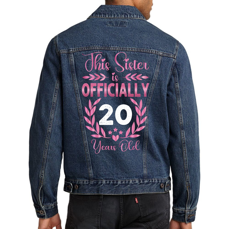 20th Birthday Gift For Sister 20 Years Old Men Denim Jacket | Artistshot