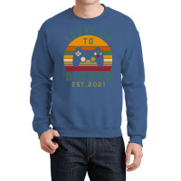 Leveled Up To Big Bro Est 2021 Promoted To Big Bro Crewneck Sweatshirt | Artistshot