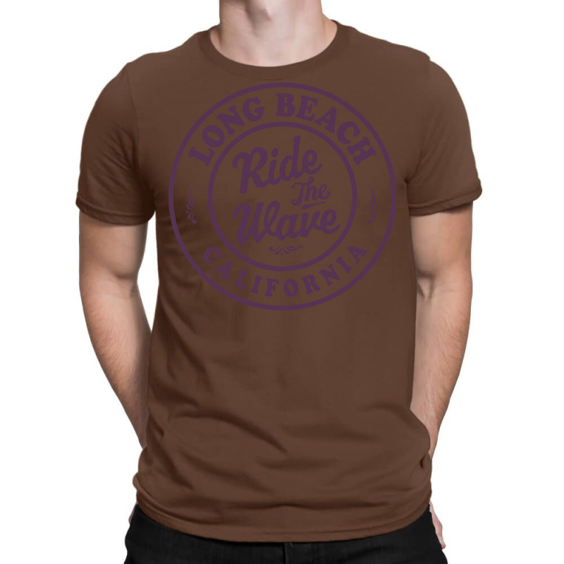 Long Beach California Ride The Wave Badge Tumblr T-Shirt by habchitsuleo | Artistshot