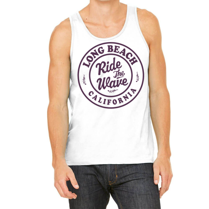 Long Beach California Ride The Wave Badge Tumblr Tank Top by habchitsuleo | Artistshot