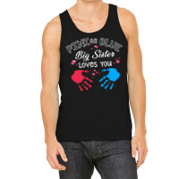 Womens Pink Or Blue Big Sister Loves You Gender Re Tank Top | Artistshot