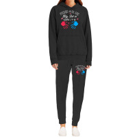 Womens Pink Or Blue Big Sister Loves You Gender Re Hoodie & Jogger Set | Artistshot