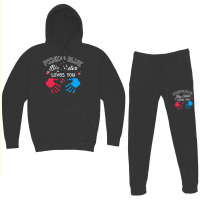 Womens Pink Or Blue Big Sister Loves You Gender Re Hoodie & Jogger Set | Artistshot