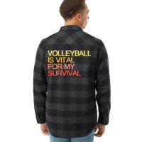 Volleyball Is Vital For My Survival Vintage Flannel Shirt | Artistshot