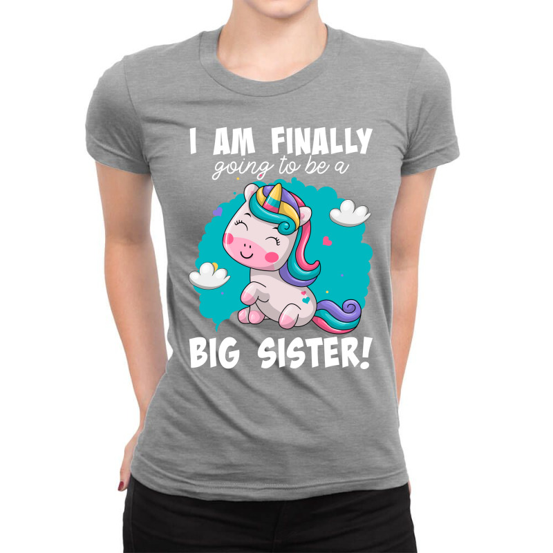 Im Finally Going To Be A Big Sister Announcement 2 Ladies Fitted T-Shirt by bakieedug | Artistshot