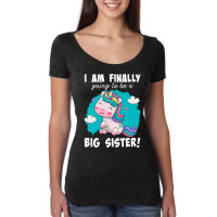 Im Finally Going To Be A Big Sister Announcement 2 Women's Triblend Scoop T-shirt | Artistshot