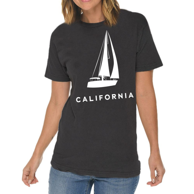 Sailing Boat California Travel Vintage T-shirt | Artistshot