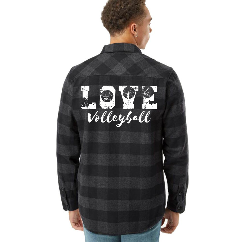 Love Volleyball Trending Flannel Shirt by blumenrubanq | Artistshot