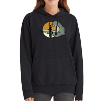 Sea Surf Big Front Print Nature Vintage Hoodie | Artistshot