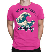 Ride A Wave Surfing Aesthetic T-shirt | Artistshot