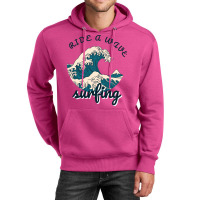 Ride A Wave Surfing Aesthetic Unisex Hoodie | Artistshot