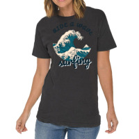 Ride A Wave Surfing Aesthetic Vintage T-shirt | Artistshot