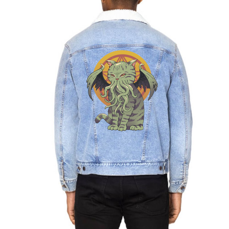 Cathulhu 1 Unisex Sherpa-lined Denim Jacket | Artistshot