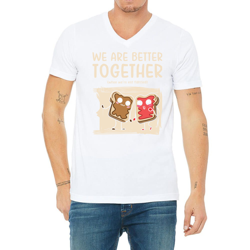 Siblings Peanut Butter Jelly Toast Big Brother Sis V-neck Tee | Artistshot