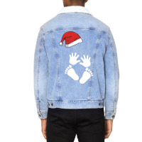 Christmas Pregnancy Unisex Sherpa-lined Denim Jacket | Artistshot