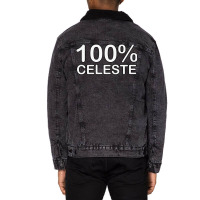 Celeste Name Wife Birthday Gifts From Hus Delivere Unisex Sherpa-lined Denim Jacket | Artistshot