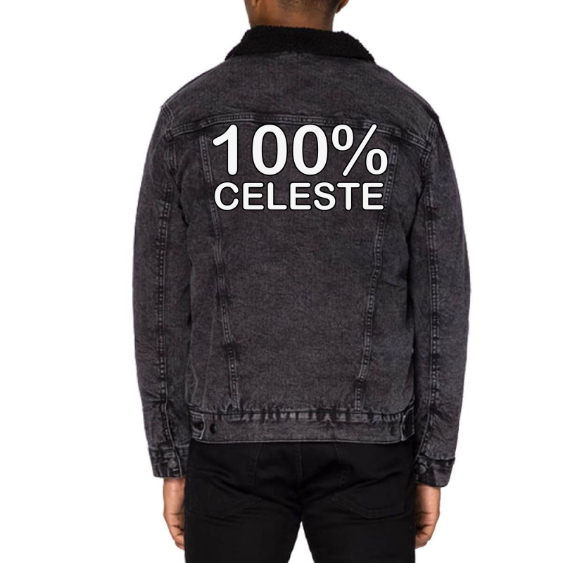 Celeste Name Wife Birthday Gifts From Hus Delivere Unisex Sherpa-lined Denim Jacket | Artistshot