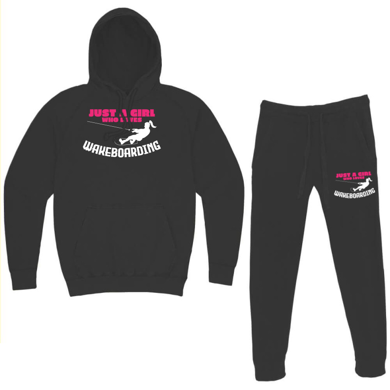 Wakeboarding Girl Joke Wakeboarder Trending Hoodie & Jogger Set | Artistshot