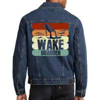 Vintage Wakeboarding Wakeboarder Wake Vintage Men Denim Jacket | Artistshot