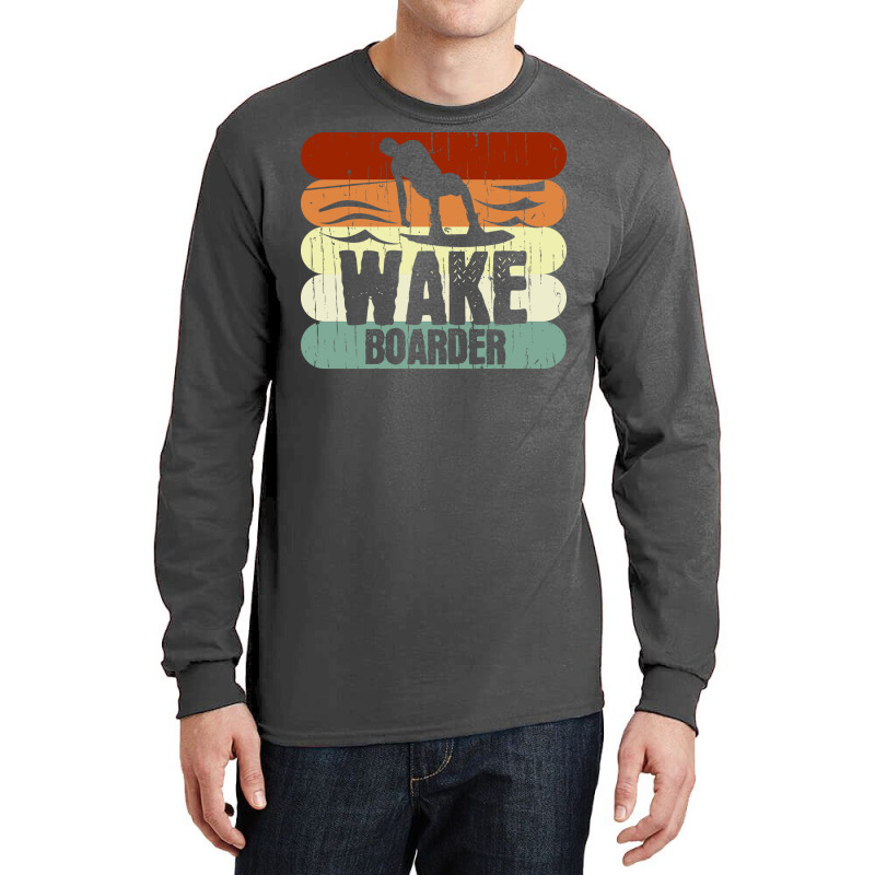 Vintage Wakeboarding Wakeboarder Wake Vintage Long Sleeve Shirts | Artistshot