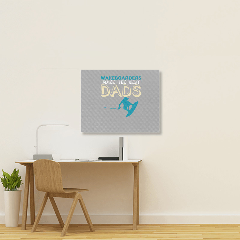 Wakeboarding Dad Joke Wakeboarder Father Travel Ye Landscape Canvas Print | Artistshot