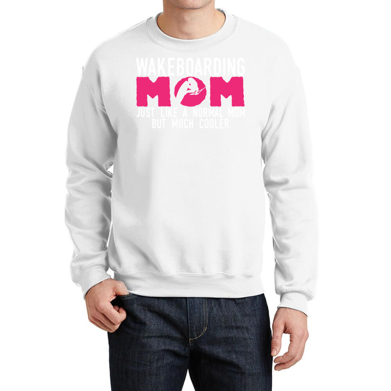 Wakeboarding Mom Joke Wakeboarder Mother Yellow Crewneck Sweatshirt | Artistshot