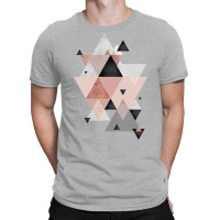 Geometric Compilation In Rose Gold And Blush Pink T-shirt | Artistshot