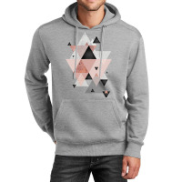 Geometric Compilation In Rose Gold And Blush Pink Unisex Hoodie | Artistshot