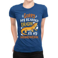 Bearded Dragon Back To School Student Tumblr Ladies Fitted T-shirt | Artistshot