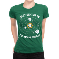 Best Dentist In The Molar System Dentist Dental St Ladies Fitted T-shirt | Artistshot