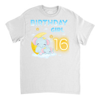 Cute Elephant 16th Birthday Girl Red Classic T-shirt | Artistshot