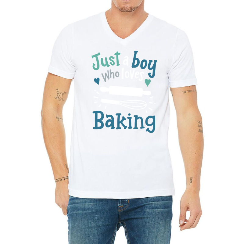 Baking Baker Bake Hipster V-Neck Tee by diyumbfhif | Artistshot