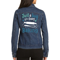 Baking Baker Bake Hipster Ladies Denim Jacket | Artistshot