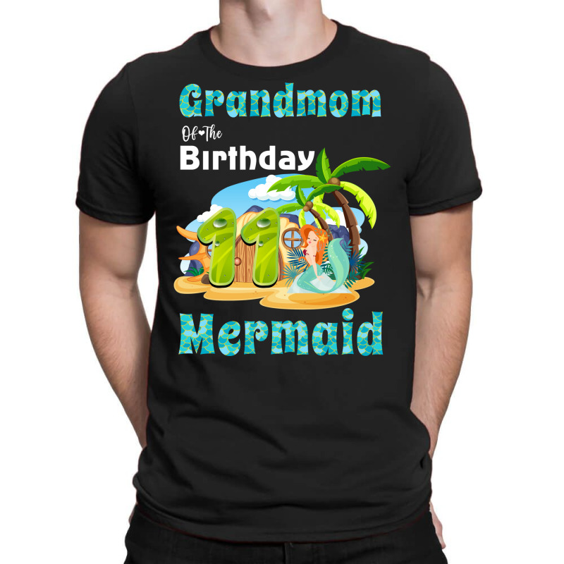 Cute Mermaid Grandmom Of The 11th Birthday Love T-shirt | Artistshot